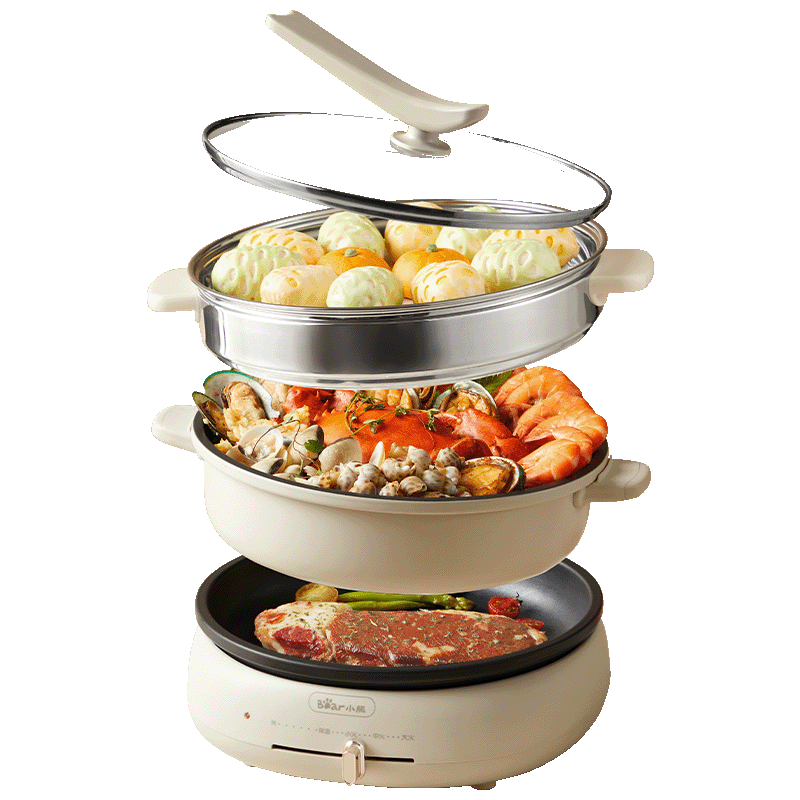 能电煮锅推荐：轻松烹饪乐享美味！麻将胡了免费试玩2025年多功(图3)